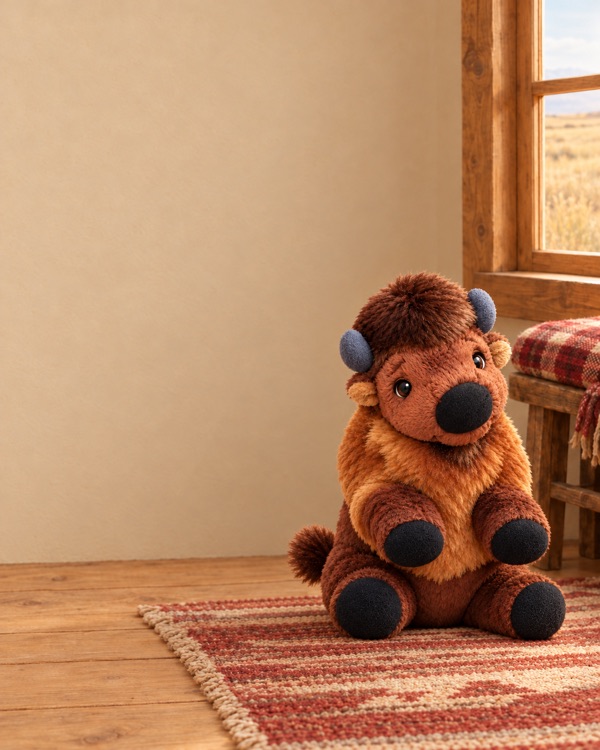 Gervasio, a bison plush
